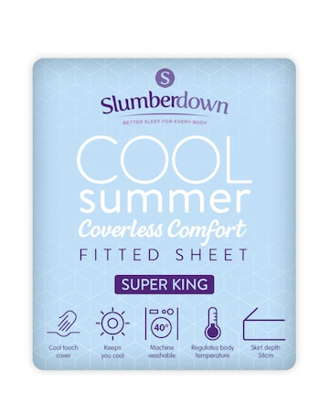 Slumberdown Cool Summer 30cm Fitted Sheet