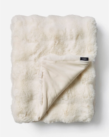 Bubble Faux Fur Throw