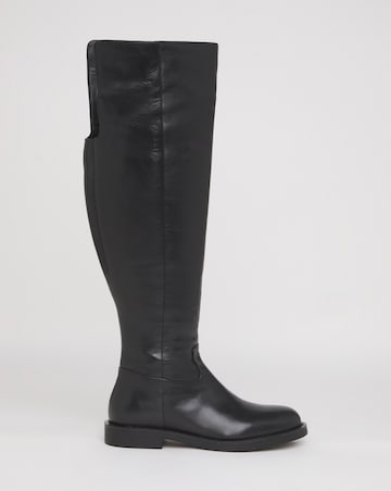 Madison Over Knee Leather Riding Boots - Extra Wide Fit (EEE) & Super Curvy Calf