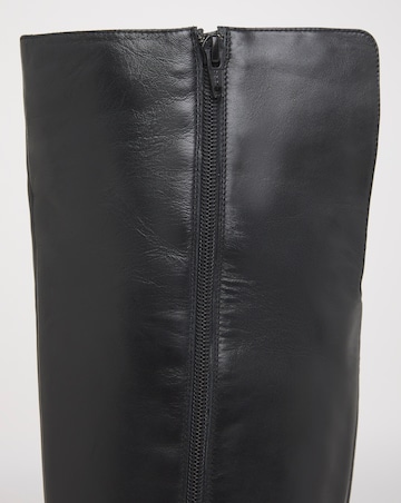Madison Over Knee Leather Riding Boots - Extra Wide Fit (EEE) & Super Curvy Calf