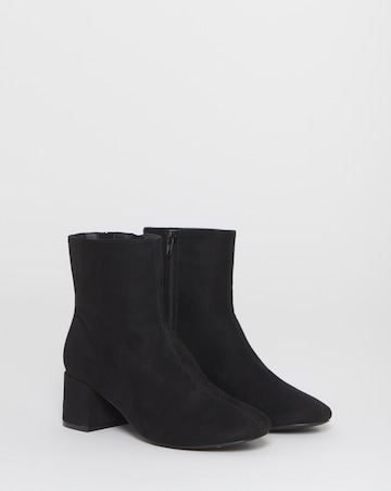 Anastasia Low Block Heel Ankle Boots - Extra Wide Fit (EEE)