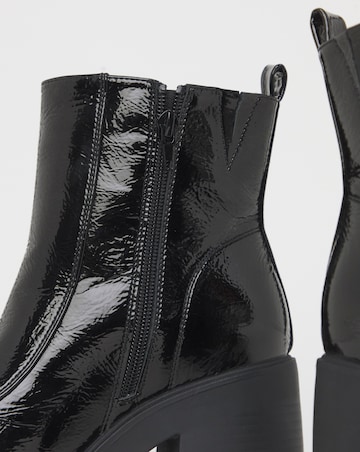 Lina Square Toe Platform Ankle Boots - Extra Wide Fit (EEE)