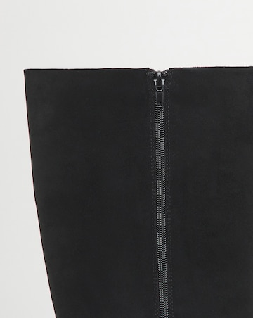 Simone Kitten Heel Straight Leg Boots - Wide Fit (E) & Curvy Calf