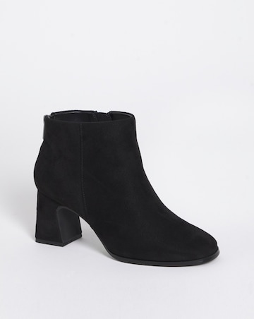 Kiana Zip Detail Shoe Boots - Wide Fit (E)