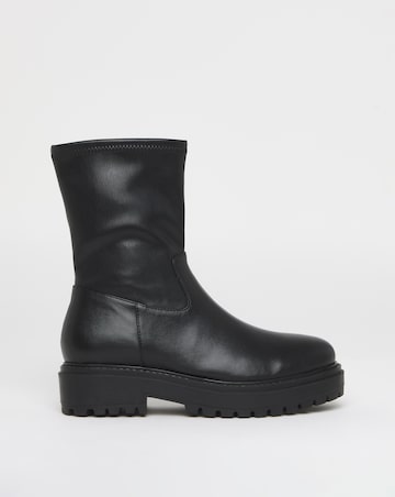 Rosalie Chunky Anle Boots - Wide Fit (E)