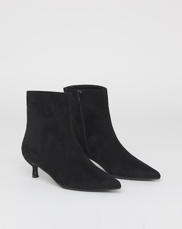 Mambo Kitten Heel Ankle Boots - Wide Fit (E)