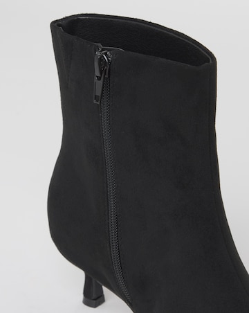 Mambo Kitten Heel Ankle Boots - Wide Fit (E)