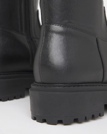 Kacey Chunky Knee High Boots - Wide Fit (E) & Curvy Calf