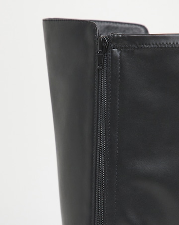 Deedee Stretch Panel Knee High Boots - Wide Fit (E) & Curvy Calf