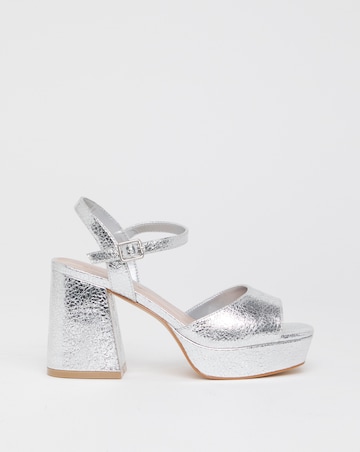 Jive Two Part Platform Heels - Wide Fit (E)