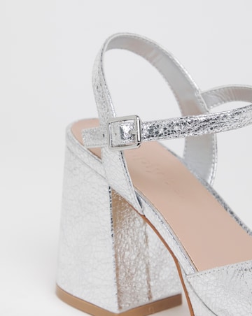 Jive Two Part Platform Heels - Wide Fit (E)