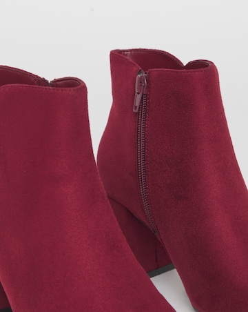 Salsa Pointed Block Heel Ankle Boots - Extra Wide Fit (EEE)