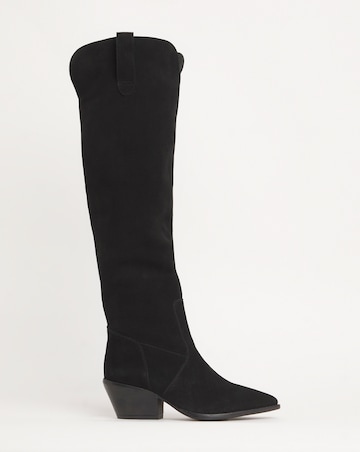 Kairo Suede Multi Wear Western Boots - Extra Wide Fit (EEE) & Super Curvy Calf