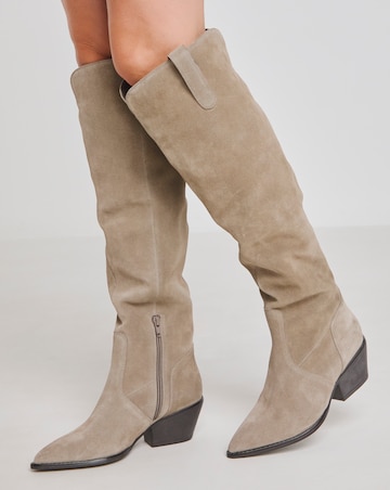 Kairo Suede Over Knee Multi Wear Western Boots - Wide Fit (E) & Standard Calf