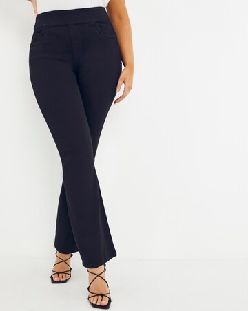 Simply Be Sculpt & Define Black Bootcut Jeggings