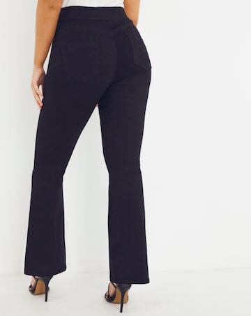 Simply Be Sculpt & Define Black Bootcut Jeggings