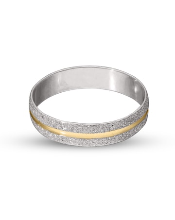 9ct 4mm frosted wedding Ring