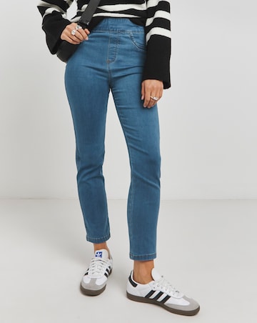 Sculpt & Define Mid Blue Slim Leg Jeggings