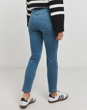 Sculpt & Define Mid Blue Slim Leg Jeggings