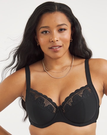 Pretty Secrets 2 Pack Elana Black/White Full Cup Bras B-F