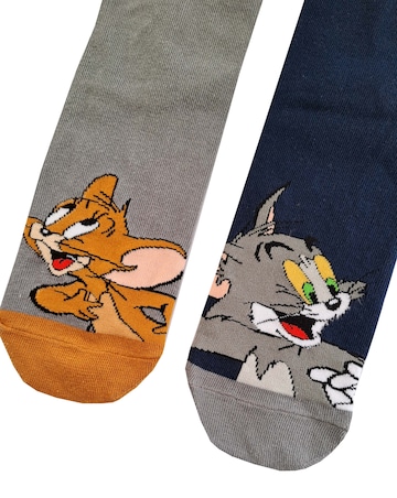 Mens 4pk Tom Jerry Flintstones Scks