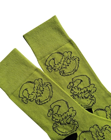 Mens 4pk The Grinch Socks