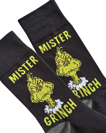 Mens 4pk The Grinch Socks