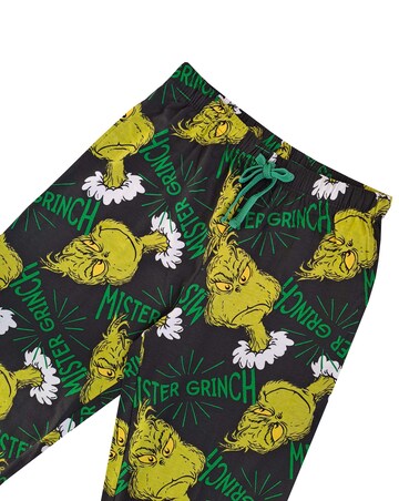 Mens Grinch Loungepant 2pk Sock