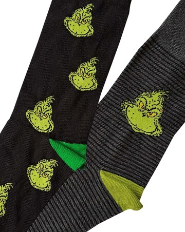 Mens Grinch Loungepant 2pk Sock
