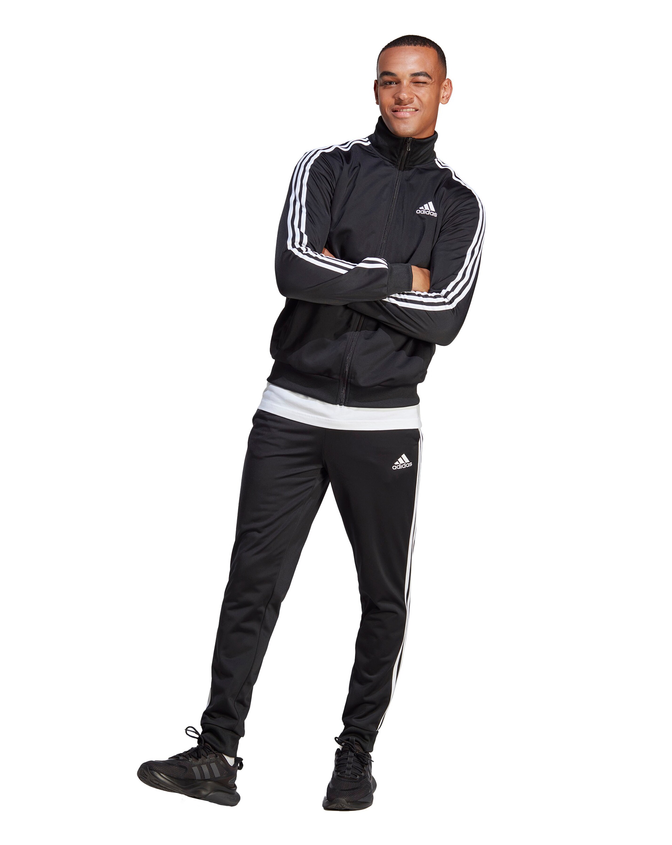 adidas 3 Stripes Tricot Tracksuit | Premier Man